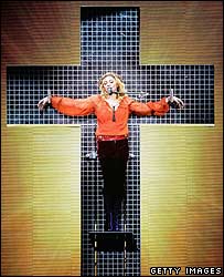 Madonna and a cross